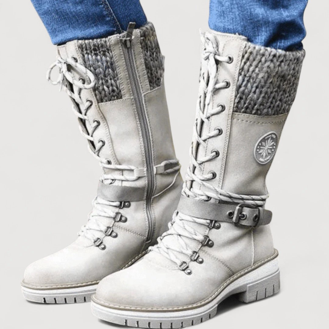FARAH – WINTER LACE-UP BOOTS