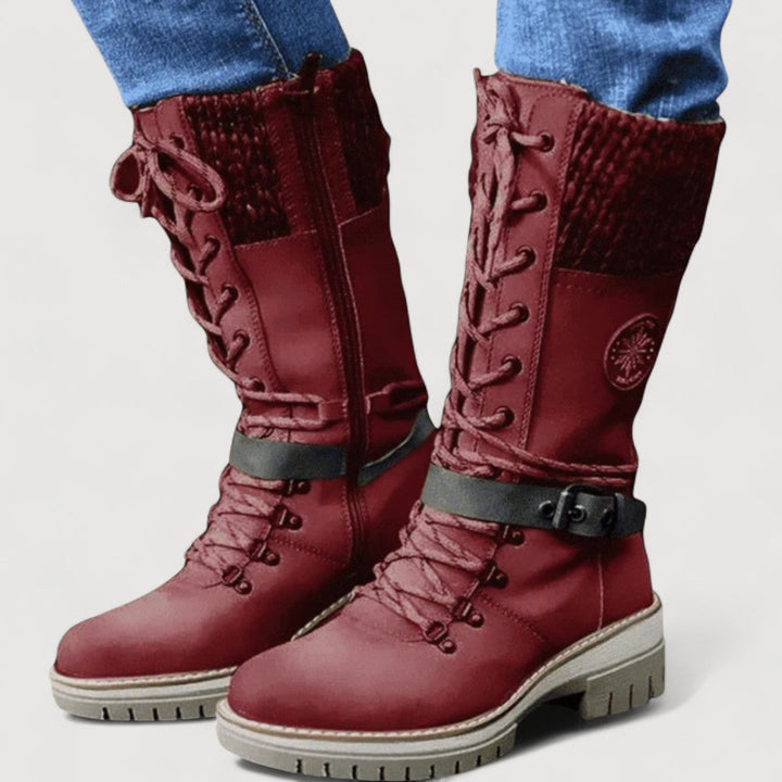FARAH – WINTER LACE-UP BOOTS