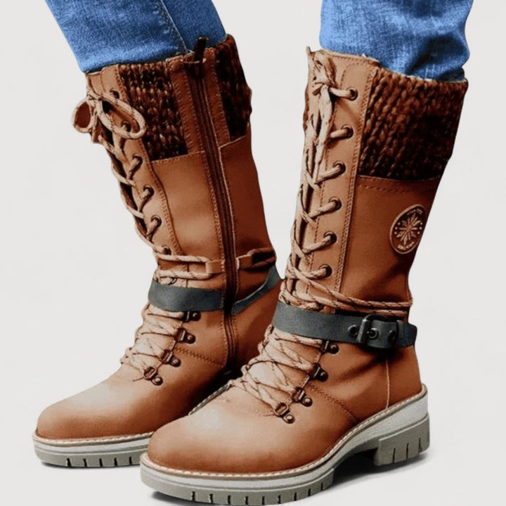 FARAH – WINTER LACE-UP BOOTS