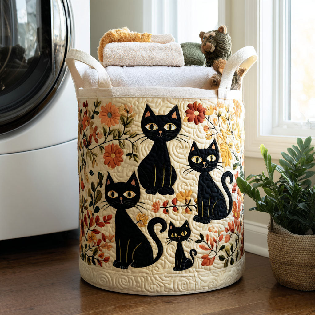 猫 | ハンドクラフトのランドリーバスケット