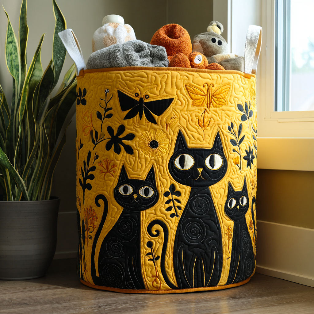 猫 | ハンドクラフトのランドリーバスケット