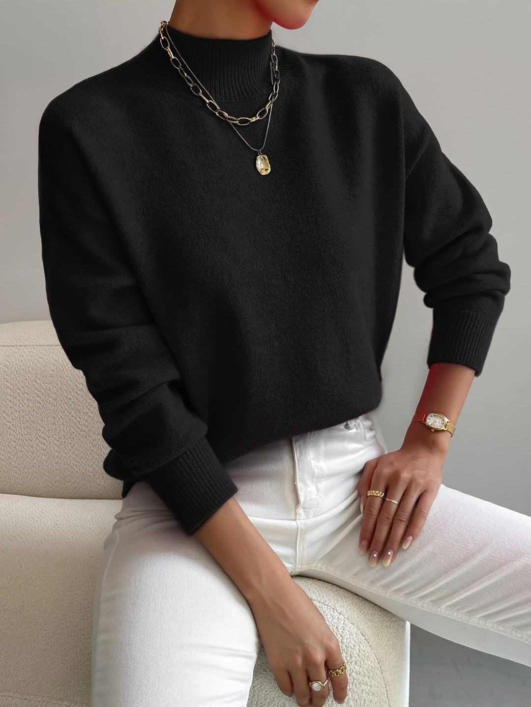 Gertrud - Elegant Knitted Sweater