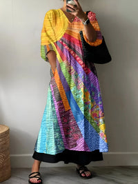 Diede - Vibrant Multi-Colored Dress